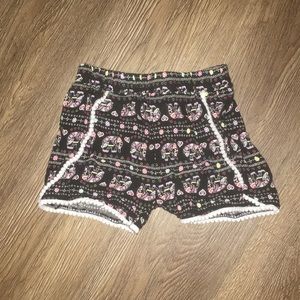 Bohemian style toddler girl shorts